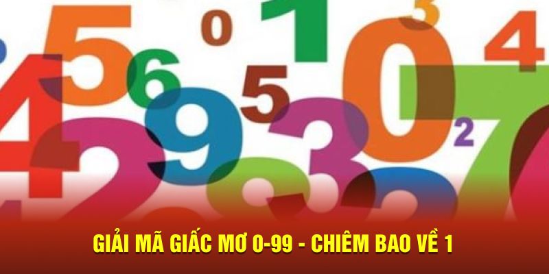 Giải mã giấc mơ 0-99 - Chiêm bao về 1 